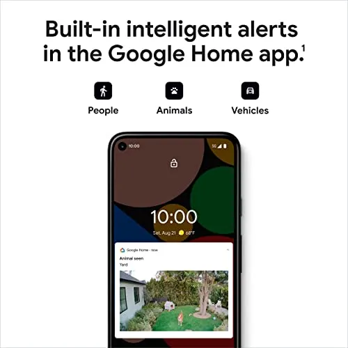 Google Nest Cam Outdoor or Indoor, Battery - 2nd Generation - 1 Pack security camera - in use