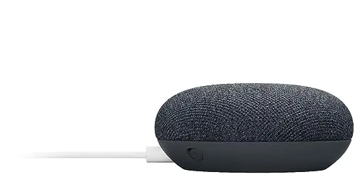 Google Nest Mini 2nd Generation Smart Speaker with Google Assistant - Charcoal Bluetooth speaker - detail shot