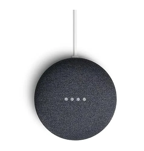 Google Nest Mini 2nd Generation Smart Speaker with Google Assistant - Charcoal Bluetooth speaker - close-up