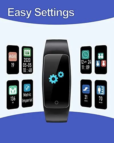 GRV Fitness Tracker Non Bluetooth Fitness Watch No App No Phone Required Waterproof Pedometer Watch with Steps Calories