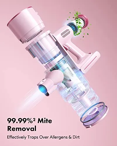 Homeika Cordless Stick Vacuum Cleaner, 20Kpa Powerful Suction Vacuum Cleaner with LED Display, 30 Min Runtime Detachable