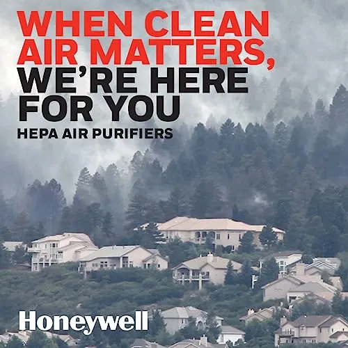 Honeywell HPA104 HEPA Air Purifier for Medium Rooms - Microscopic Airborne Allergen+ Reducer, Cleans Up To 750 Sq Ft in 1