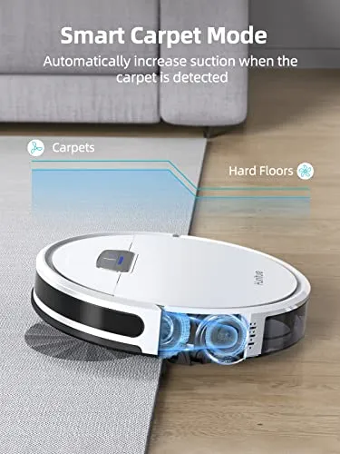 HONITURE Robot Vacuum and Mop Combo, 4000pa Strong Suction, G20 Robot Vacuum Cleaner with Self-Charging, 150Mins Max,
