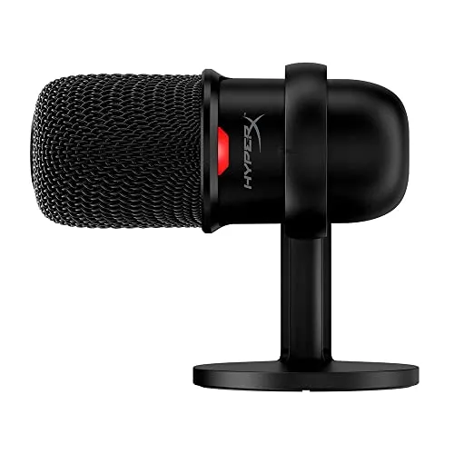 HyperX SoloCast – USB Condenser Gaming Microphone, for PC, PS4, PS5 and Mac, Tap-to-Mute Sensor, Cardioid Polar Pattern,