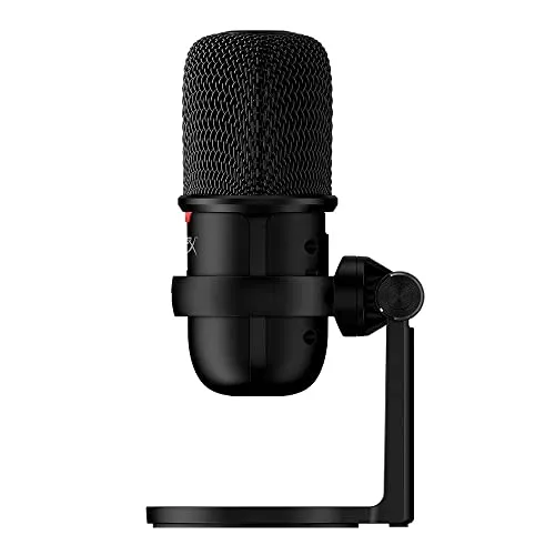 HyperX SoloCast – USB Condenser Gaming Microphone, for PC, PS4, PS5 and Mac, Tap-to-Mute Sensor, Cardioid Polar Pattern,