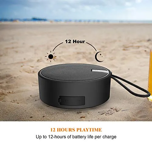 INSMY C12 IPX7 Waterproof Shower Bluetooth Speaker, Portable Small Speaker, Speakers Bluetooth Wireless Loud Clear Sound