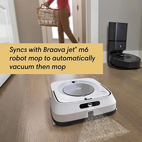 iRobot Braava Jet M6 (6110) Ultimate Robot Mop- Wi-Fi Connected, Precision Jet Spray, Smart Mapping, Works with Alexa, Ideal