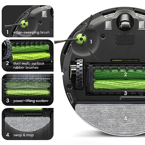iRobot Roomba Combo i5 Robot Vacuum & Mop - Clean by Room with Smart Mapping, Works with Alexa, Personalized Cleaning