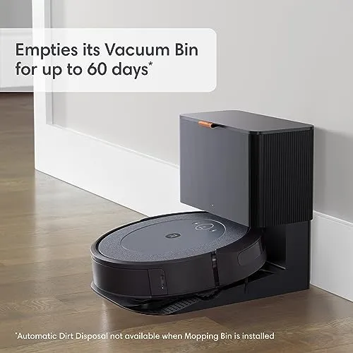 iRobot Roomba Combo i5+ Self-Emptying Robot Vacuum and Mop, Clean by Room with Smart Mapping, Empties Itself for Up to 60