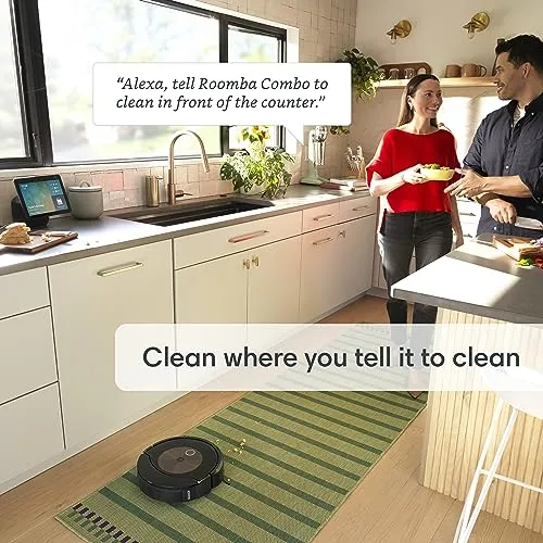 iRobot Roomba Combo j9+ Self-Emptying & Auto-Fill Robot Vacuum & Mop – Multi-Functional Base Refills Bin and Empties Itself,
