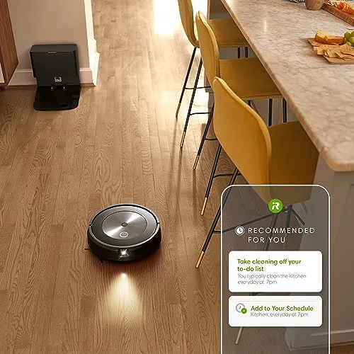 iRobot Roomba j7+ (7550) Self-Emptying Robot Vacuum – Avoids Common Obstacles Like Socks, Shoes, and Pet Waste, Empties