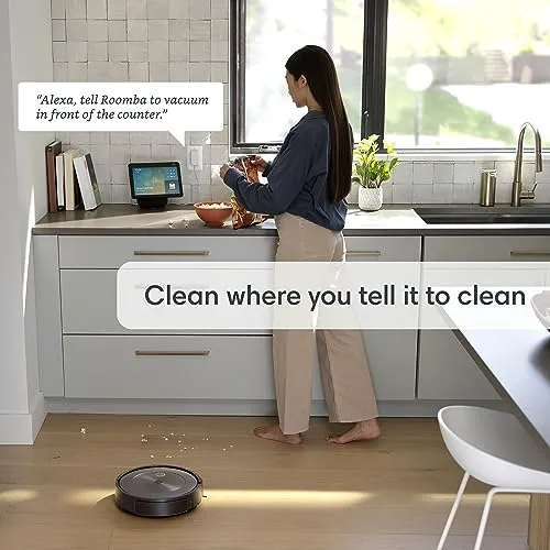 iRobot Roomba j9+ Self-Emptying Robot Vacuum – More Powerful Suction, Identifies and Avoids Obstacles Like pet Waste,