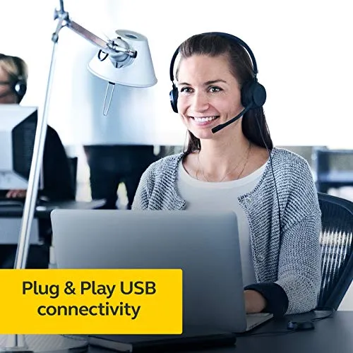 Jabra Evolve 20 UC Wired Headset, Stereo Professional Telephone Headphones for Greater Productivity, Superior Sound for