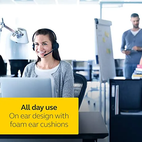 Jabra Evolve 20 UC Wired Headset, Stereo Professional Telephone Headphones for Greater Productivity, Superior Sound for
