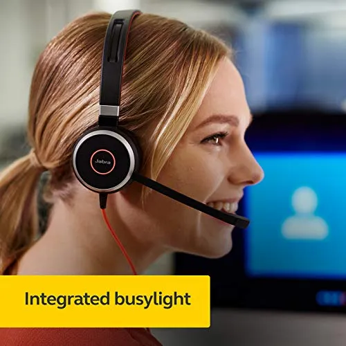 Jabra Evolve 40 Professional Wired Headset, Stereo, MS-Optimized – Telephone Headset for Greater Productivity, Superior