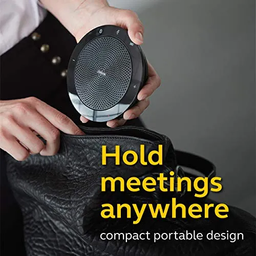 Jabra Speak 510 UC Wireless Bluetooth Speakerphone – Outstanding Sound Quality, Portable Conference Speaker for Holding