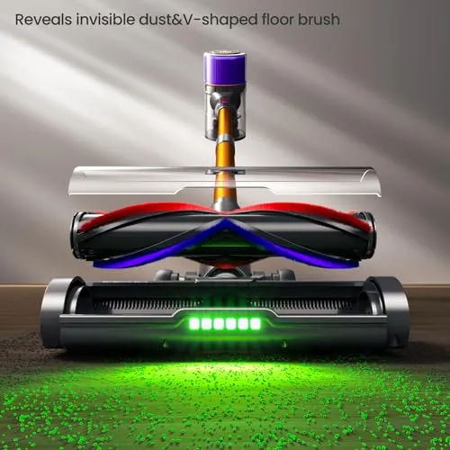 JASTIP Cordless Vacuum Cleaner, 550W/45Kpa Smart Cordless Stick Vacuum with Touch Screen, 60 Mins Runtime, Strong Suction &
