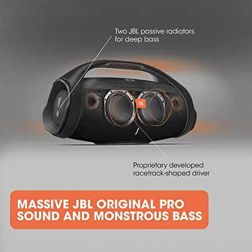 JBL Boombox 2 - Portable Bluetooth Speaker, Powerful Sound and Monstrous Bass, IPX7 Waterproof, 24 Hours of Playtime,