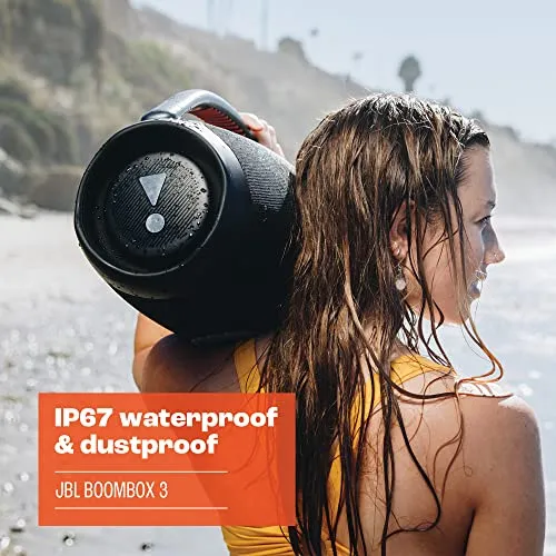 JBL Boombox 3 - Portable Bluetooth Speaker, Powerful Sound and Monstrous bass, IPX7 Waterproof, 24 Hours of Playtime,