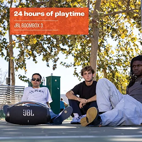 JBL Boombox 3 - Portable Bluetooth Speaker, Powerful Sound and Monstrous bass, IPX7 Waterproof, 24 Hours of Playtime,