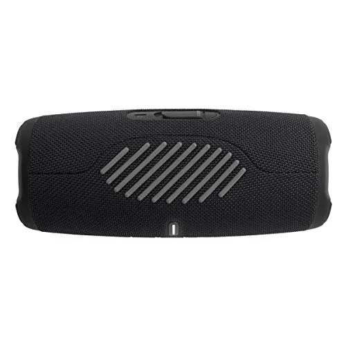Rear view of the JBL Charge 5 showing the textured back panel