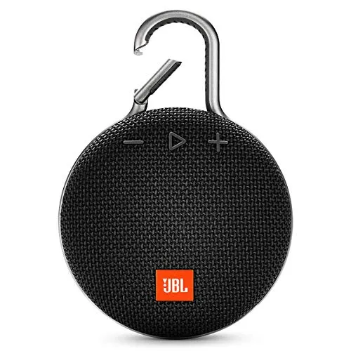 JBL Clip 3, Black - Waterproof, Durable & Portable Bluetooth Speaker - Up to 10 Hours of Play - Includes Noise-Cancelling