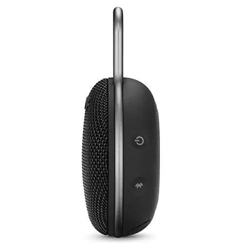 JBL Clip 3, Black - Waterproof, Durable & Portable Bluetooth Speaker - Up to 10 Hours of Play - Includes Noise-Cancelling