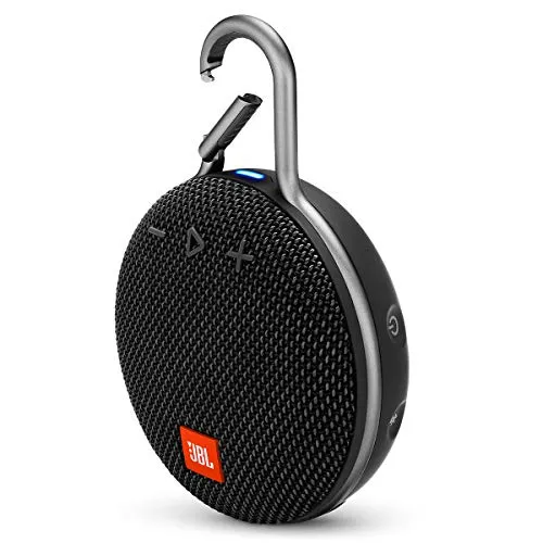JBL Clip 3, Black - Waterproof, Durable & Portable Bluetooth Speaker - Up to 10 Hours of Play - Includes Noise-Cancelling