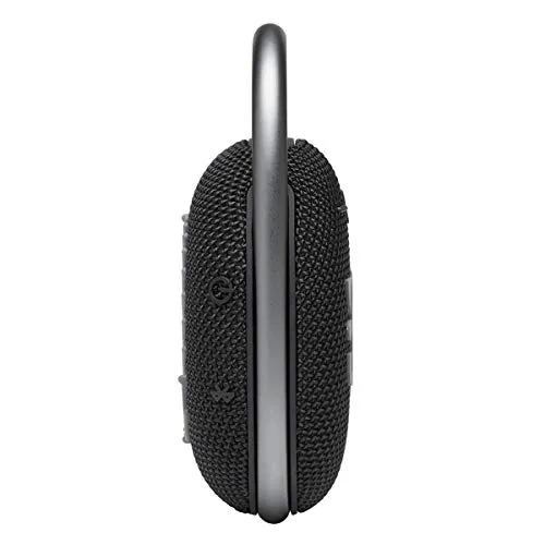JBL Clip 4: Portable Speaker with Bluetooth, Built-in Battery, Waterproof and Dustproof Feature - Black (JBLCLIP4BLKAM)