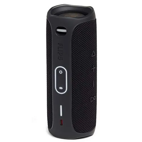 JBL FLIP 5, Waterproof Portable Bluetooth Speaker, Black, Small Bluetooth speaker - detail shot