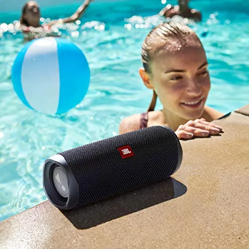 JBL FLIP 5, Waterproof Portable Bluetooth Speaker, Black, Small Bluetooth speaker - close-up