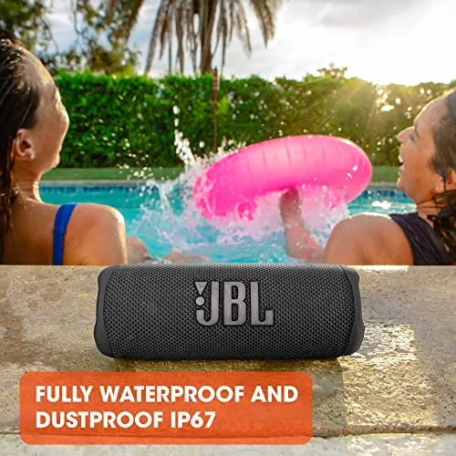 JBL Flip 6 - Portable Bluetooth Speaker, powerful sound and deep bass, IPX7 waterproof, 12 hours of playtime, JBL PartyBoost