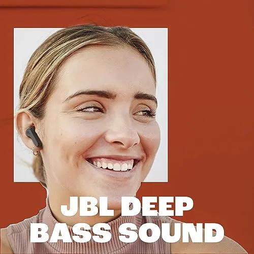 JBL Vibe Beam True Wireless Headphones - Black, Small earbuds - close-up