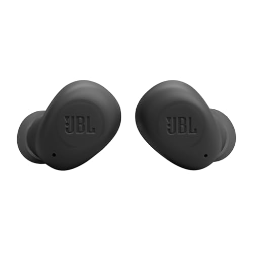 JBL Vibe Buds True Wireless Headphones - Black, Small earbuds - side view