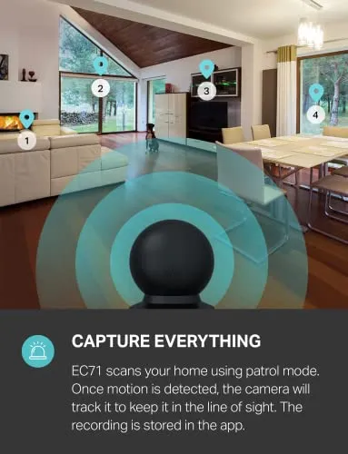 Kasa Smart 2023 New Indoor Pan-Tilt Security Camera, 1080p HD Dog Camera w/Night Vision, Motion Detection for Baby & Pet