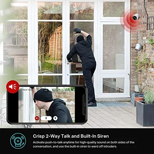 Kasa Smart Kasa 4MP 2K Security Camera Outdoor Wired, IP65, Starlight Sensor & 98 Ft Night Vision, Motion/Person Detection,