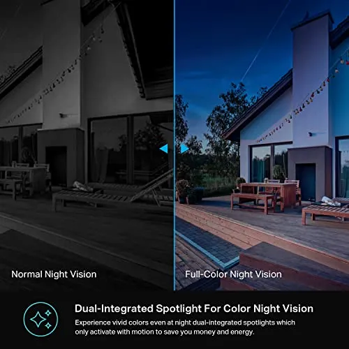 Kasa Smart Kasa 4MP 2K Security Camera Outdoor Wired, IP65, Starlight Sensor & 98 Ft Night Vision, Motion/Person Detection,