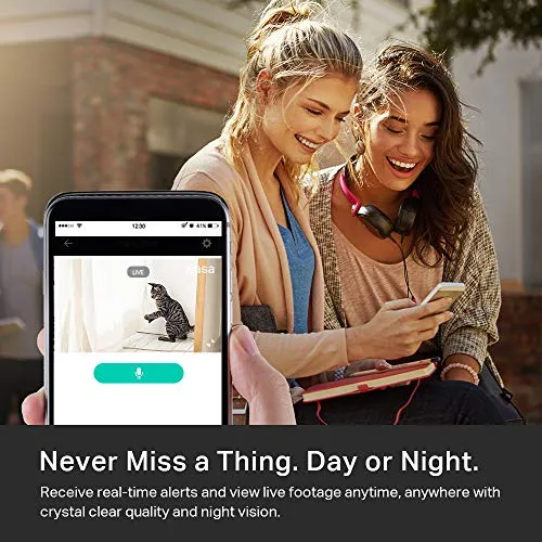 Kasa Smart Security Camera for Baby monitor, 1080p HD Indoor Camera for Home Security with Motion Detection, Two-Way Audio,