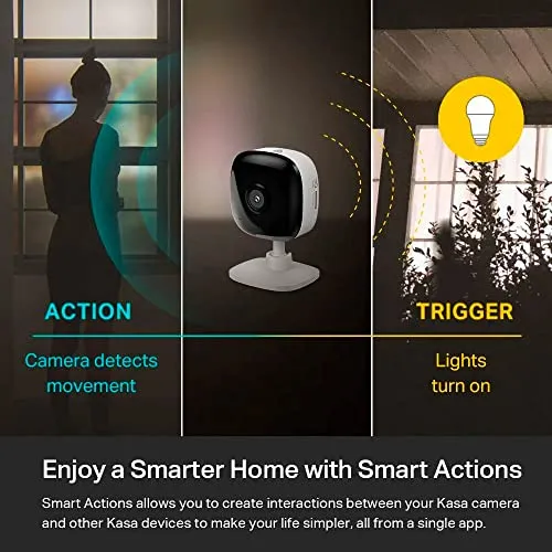 Kasa Smart Security Camera for Baby monitor, 1080p HD Indoor Camera for Home Security with Motion Detection, Two-Way Audio,
