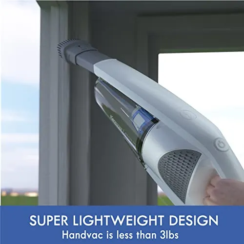 Kenmore DS1030 Cordless Stick Vacuum Lightweight Cleaner 2-Speed Power Suction LED Headlight 2-in-1 Handheld for Hardwood