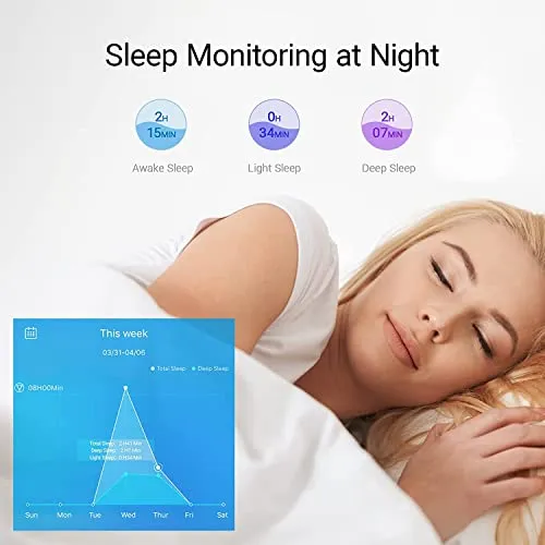 Kummel Fitness Tracker with Heart Rate Monitor, Waterproof Activity Tracker with Pedometer & Sleep Monitor, Calories, Step