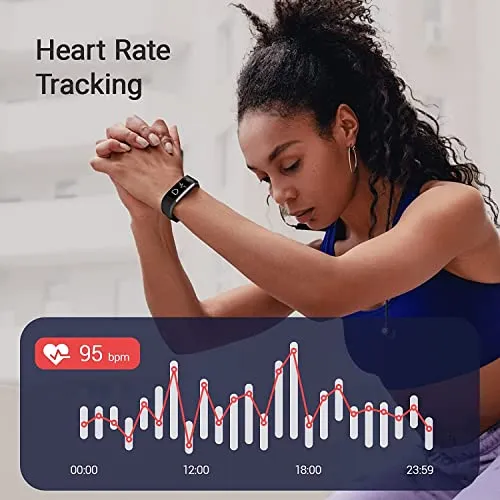 Kummel Fitness Tracker with Heart Rate Monitor, Waterproof Activity Tracker with Pedometer & Sleep Monitor, Calories, Step