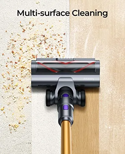 Laresar Cordless Vacuum Cleaner, 400W/33Kpa Stick Vacuum Cleaner with Touch Screen, Up to 50 Mins Runtime, Handheld