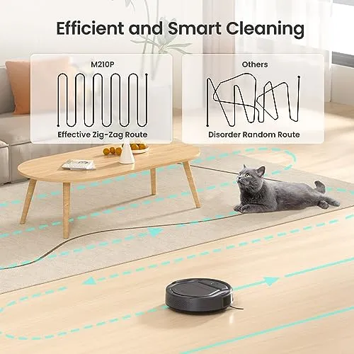 Lefant M210 Pro Robot Vacuum Cleaner, Tangle-Free 2200Pa Suction, 120 Min Runtime, Self-Charging Robotic Vacuum, Slim,