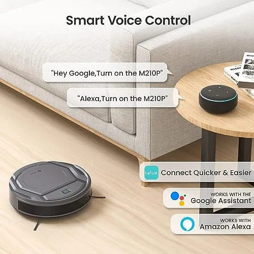 Lefant M210 Pro Robot Vacuum Cleaner, Tangle-Free 2200Pa Suction, 120 Min Runtime, Self-Charging Robotic Vacuum, Slim,