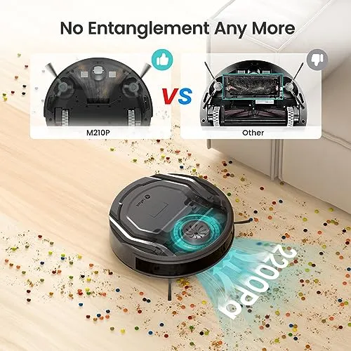 Lefant Robot Vacuum Cleaner with 2200Pa Powerful Suction,120 Mins,Tangle-Free,WiFi/Alexa/APP/Bluetooth,Schedule