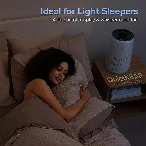 LEVOIT Air Purifiers for Bedroom Home, 3-in-1 Filter Cleaner with Fragrance Sponge for Better Sleep, Filters Smoke,
