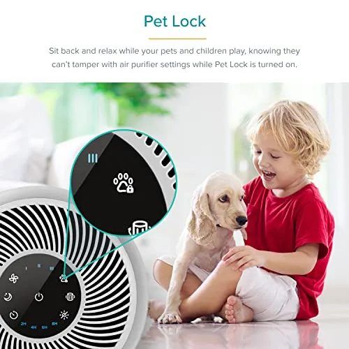 LEVOIT Air Purifiers for Pets in Home Large Room and Bedroom, Efficient Activated Carbon Filter for Hair Dander Odors,