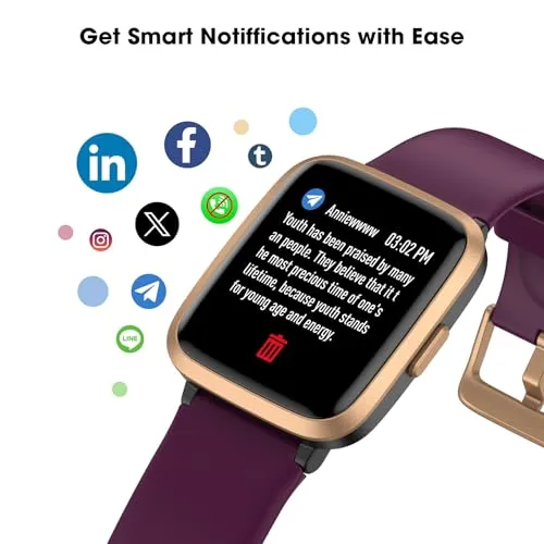 LIVIKEY Fitness Tracker Watch with Heart Rate Monitor, Large Screen Activity Tracker with Pedometer, Sleep Monitor, Calories