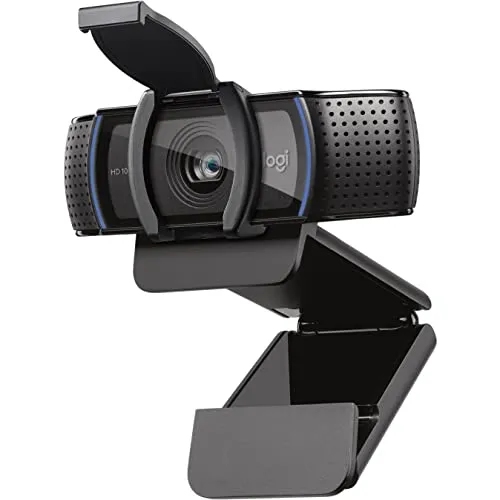 Logitech C920e HD 1080p Mic-Enabled Webcam, certified for Zoom, Microsoft Teams compatible, TAA Compliant + Litra Glow